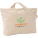 Zippered Cotton Canvas Tote