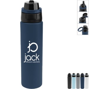 Pop Sip & Chug Recycled Single Wall Stainless Steel Bottle, 32oz. - HT7175