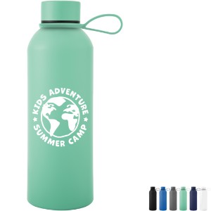 Blaire Recycled Aluminum Bottle w/ Silicone Easy Carry Strap, 25oz. - HT7183