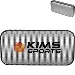 Cutter & Buck® Aluminum Suede Speaker & Power Bank - HT7140