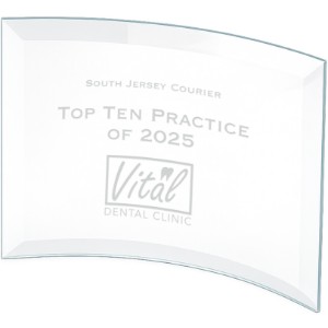 Crescent Glass Award, Large - MG8246