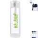 Hector Push-Button Glass Bottle w/ Silicone Strap & Base, 22oz.