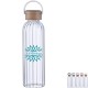 Eos Glass Bottle w/ Bamboo Lid, 21oz.
