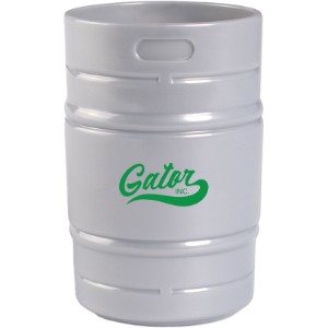 Plastic Metallic Silver Beer Keg Shaped Sampling Cup, 5 oz. - WO1048