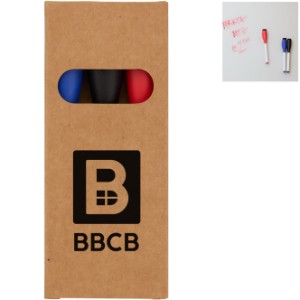 Recycled 3-Piece Dry Erase Marker Set - BT2567