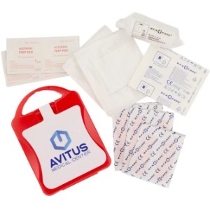 Twenty-One Piece First Aid Kit w/ Recycled Case - BT2565