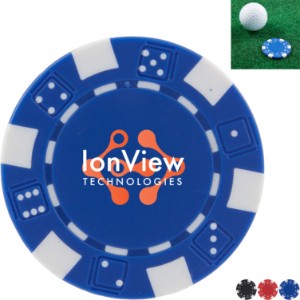 Poker Chip Golf Ball Marker - BT2589