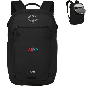 Osprey® Axis Recycled Polyester Backpack, Black - GM9918