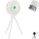 Twisty Rechargeable Portable Fan w/ Bendable Tripod Feet