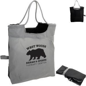 Boulevard Foldable Ripstop Tote w/ Cinch Cord Handles - AR2203