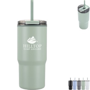 Marli Double-Wall Tumbler w/ Straw, 20oz. - AR2181
