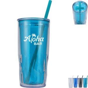 Luster Recycled Acrylic Straw Tumbler, 16oz. - AR2182