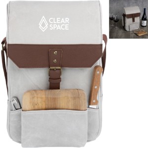 Two Bottle Insulated Wine & Cheese Cooler Tote - PK1749