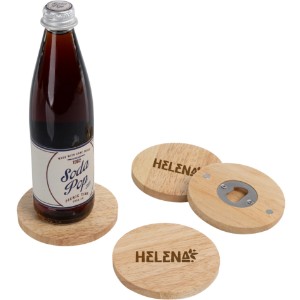 Coasters with Bottle Openers, Set of 4 - PK1748