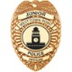 Junior Police Officer Shield Badge with Pocket Clip, Custom