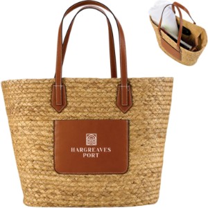Akena Natural Hyacinth Grass Tote - LG1286