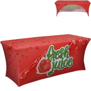 UltraFit Curve Table Throw, 6' - Full Color, Full Bleed - DY4431
