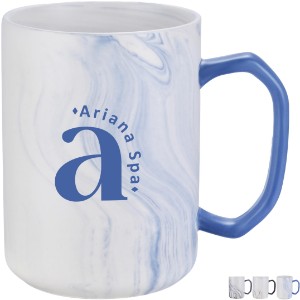 Ceramic Mug with Marble Pattern, 20 oz. - TK9913