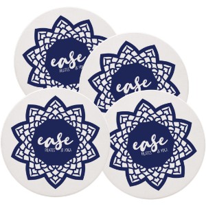 Round Absorbent Ceramic Coaster - TK9914