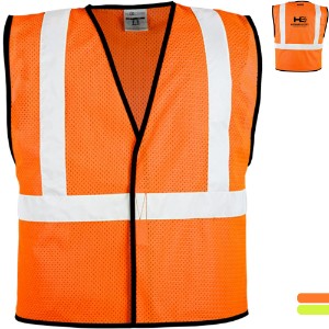 Kishigo® Hook & Loop Mesh No Pocket Unisex Vest - WG3371
