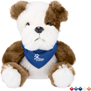Baxter Bulldog Plush w/ Bandana, 6" - HT7333