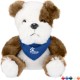 Baxter Bulldog Plush w/ Bandana, 6"