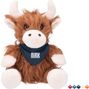 Heidi Highland Cow Plush w/ Bandana, 6" - HT7336