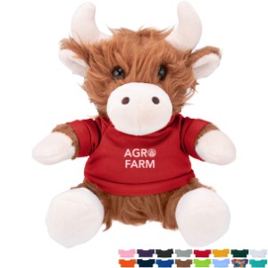 Heidi Highland Cow Plush w/ Shirt, 6" - HT7337