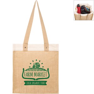 Stephen 12oz. Recycled Cotton & Jute Tote Bag - HT7271