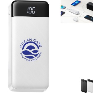 Axiom Slim Power Bank w/ Built-In Cables, 10,000mAh - TX6276