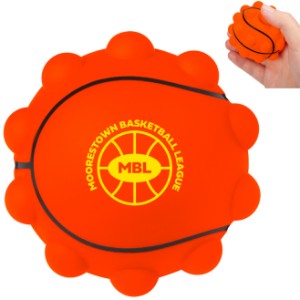 Basketball Shape Push Pop Fidget Sensory Toy - PM3385
