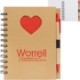 Paper Notebook with Die Cut Heart Shape