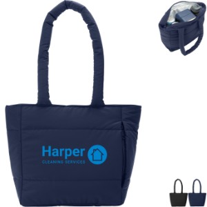 Eco Friendly Quilted Lunch Cooler Tote Bag - PM3389
