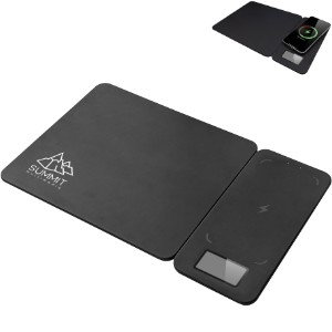 Slate 15W Reversible Wireless Charger Mouse Pad - TX6281