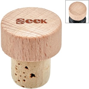 Beechwood Wine Stopper Cork Bottle Cap - GO1647