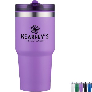 Stainless Steel Outer Tumbler with Built in Straw Lid, 20 oz. - WO1067
