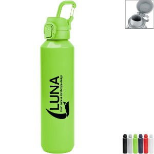 Travis Recycled Aluminum Bottle w/ Carabiner, 27oz. - HT7310