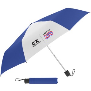 America250™ Recycled Telescopic Umbrella, 42" Arc - USA083