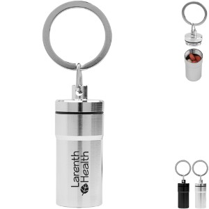 Aluminum Pill Holder Key Chain - HT7342