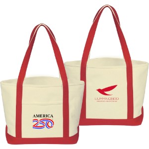 America250™ Starboard 24 oz. Recycled Cotton Canvas Tote Bag - USA099