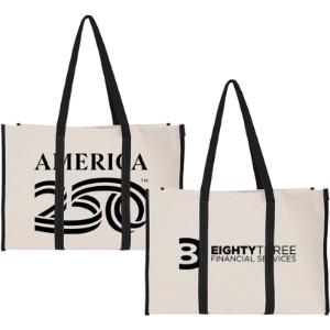 America250™ Recycled 14 oz. Canvas Tote Bag - USA114