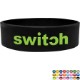 Wide Silicone Awareness Wristband Bracelet, 1"