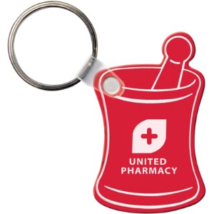 Mortar & Pestle Soft Vinyl Key Tag - QY4230
