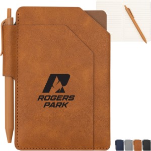Pinnacle Recycled Jotter w/ Pen, 4-3/4" x 6" - HT7362