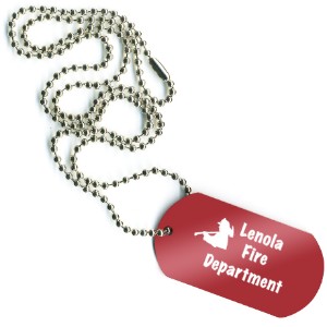 Dog Tag with 23-1/2" Beaded Chain - AK3280