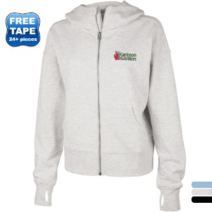 Charles River® Willow Cotton/Recycled Poly Full Zip Ladies' Hoodie - CV1810