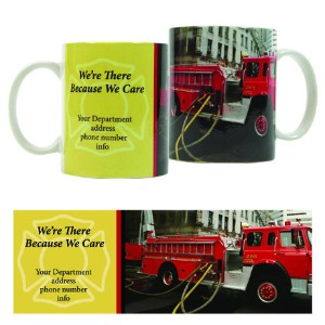 We're There Because We Care Design, Stoneware Mug, 11oz. - WW8010