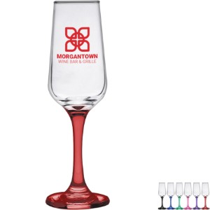 Toscana Champagne Glass with Color Bottom, 6.5 oz. - SZ1516