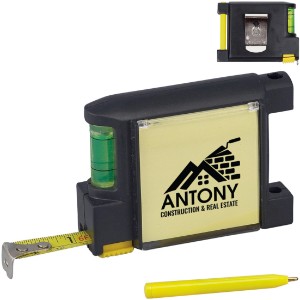 Pocket Tool Tape Measure with Level, 6.5' - PM9985