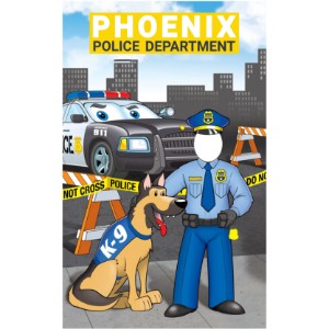 Police Department Photo Prop Cutout, Custom - PHP001